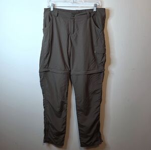 Avalanche Brown Convertible Hiking Pants Ankle Zip Zip Off Legs Size 12
